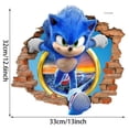 thumbnail image 3 of Papel tapiz 3D de Sonic The Hedgehog, juego de anime, pegatinas de pared impermeables para decoración de habitaciones de niños, póster de PVC, juguetes para niños, 3 of 5