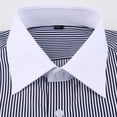 thumbnail image 6 of TANSILING Men's French Cuff Dress Shirt with Cufflinks, S-3XL, 6 of 7