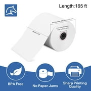 50 Rolls Kitchen Printer Paper 3 x 165' 1 Ply Bond (Non -Thermal) Receipt Paper POS Cash Register Paper