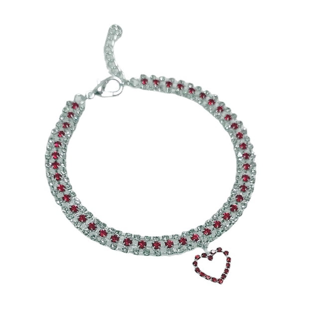 Collar de perro de metal con cadena de oro rosa, lindo collar de moda para mascotas
