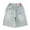 Blue, variant on SUYOLL Teen Girls Knee Length Summer Pants Loose Fashion Personality Casual Thin Denim Shorts Casual Daily Wear