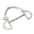 thumbnail image 1 of Mors de Cheval, Mors Anneau Portable en Acier Inoxydable Cuivre pour Ferme Équestre, 1 of 8