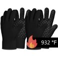 thumbnail image 2 of Heat Resistant Gloves Oven Gloves - 2 Pairs Heat Resistant Black BBQ Gloves for Grilling Gloves Cooking Heat Resistant Gloves Kitchen Heat Gloves High Temp Grill Gloves with Silicone (Meta-Aramid), 2 of 5