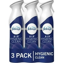 Febreze Air Freshener, Air Effects Hygienic Air Cleaning Spray, Clean Splash Scent, 8.8 Oz. Aerosol Can (Pack of 3) 8.8 Ounce (Pack of 3) Fresh
