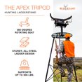 thumbnail image 2 of Big Game Apex 12.5 Foot Tripod Stand, Deer Hunting Ladder with Rotating Seat, 2 of 6