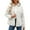 A-A-White, variant on Fartey Women's Winter Quilted Jackets Long Sleeve Button Up Hooded Jacket Winter Casual Lightweight Coats with Pockets Brown S