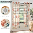 thumbnail image 5 of Colorful Sea Corals Sheer Curtains 2 Panels Set Grommet Drapes for Bedroom Living Room 42" W x 63" L, 5 of 7