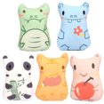 thumbnail image 1 of 5PCS Animal Cat Chew Toy Interactive Catnip Filled Kitten Toy Soft Pet Toy, 1 of 10