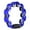 Blue, variant on Tambourine for Adults Pleasant Jingle Sound Hand Cranked Bell Rings Metal Bell Sound Percussion Instruments Home School Party Supplies Double Jingles Tambourine for Classrooms Bands Orchestras