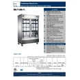 thumbnail image 3 of Heavy Duty Commercial 47 cu ft Stainless Steel Glass Door Reach-In Freezer (2 Door), 3 of 9