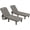 Dark Gray, variant on Poteban 1-Pack 5-Position Outdoor Lounge Chair, All-Weather Resin Chaise Lounge with Cup Holder for Pool, Patio, Dark Gray