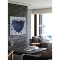 thumbnail image 6 of "Blue Heart" Painting Print on Wrapped Canvas, 6 of 7
