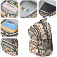 thumbnail image 4 of Mushroom and Berry Cream Pattern Backpack for School, Cute School Bag with Adjustable Shoulder Straps and Padded Back, 16.9"x12.6"x5.9", 4 of 5