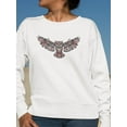 thumbnail image 2 of Ethnic Flying Owl Sweatshirt Women -Image by Shutterstock, Female 3X-Large, 2 of 4