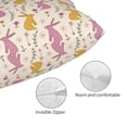 thumbnail image 3 of Sikiie Yellow Pueple Rabbit Pillow Covers, Throw Pillow Case Cushion Covers,Cushion for Bedroom,Couch,Home-16"x24", 3 of 6