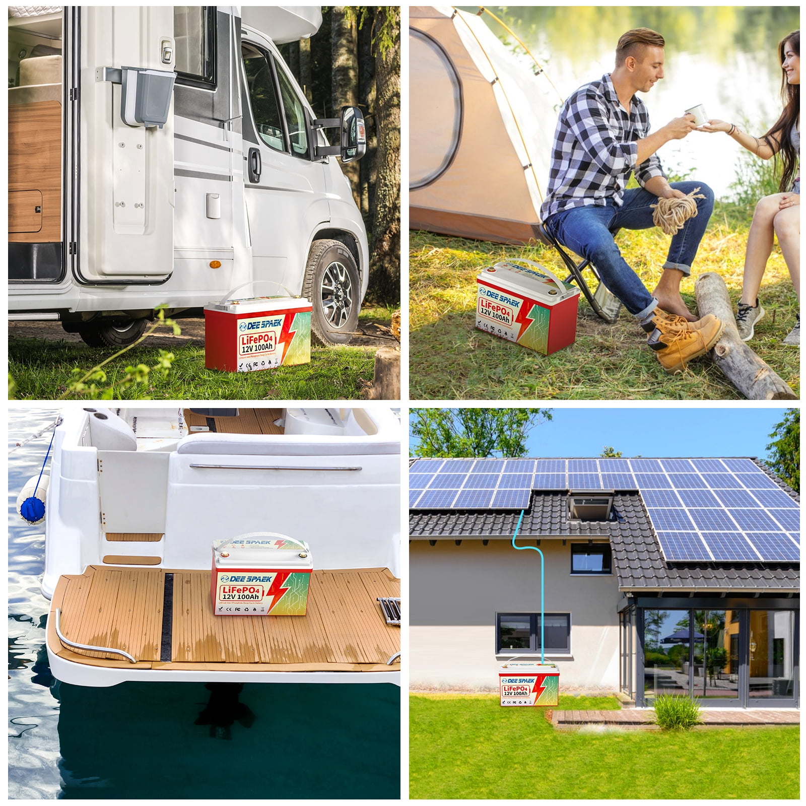 12V 100Ah LiFePO4 Lithium Battery Blutooth,for RV,Marine,Trolling Motor,Solar,off-Grid,Home Energy Storage,Group 31 Deep Cycles Battery,Smart 100A BMS