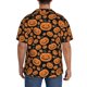 thumbnail image 3 of Balery Halloween Pumpkins Camisa Casual de Manga Corta con Botones para Hombre, Texturizada, Estilo Cubano, para Playa, Verano-Small, 3 of 5