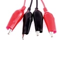 thumbnail image 2 of Pinzas de cocodrilo de prueba de doble línea aislada, cable de trabajo de 1 m de largo, 2 of 2