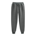 thumbnail image 4 of BRDFRL Women's Sweatpants Petite Length Pockets Pants Casual Workout Athletic Joggers Drawstring Waist Sweat Pants Dark Gray 3XL, 4 of 5