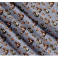 thumbnail image 3 of Soimoi Cotton Voile Fabric Musical Instruments,Monkey & Rat Cartoon Print Fabric by The Yard 56 Inch Wide, 3 of 7