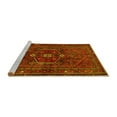 thumbnail image 2 of Ahgly Company Machine Washable Indoor Square Persian Yellow Traditional Area Rugs, 6' Square, 2 of 4