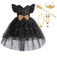 thumbnail image 1 of Vestidos de encaje para niñas pequeñas, flores para niños, boda elegante, fiesta de princesa, vestido de tutú, cumpleaños, bautismo, ropa Formal 2-3T (etiqueta 100) Gao Jinjia LED, 1 of 2