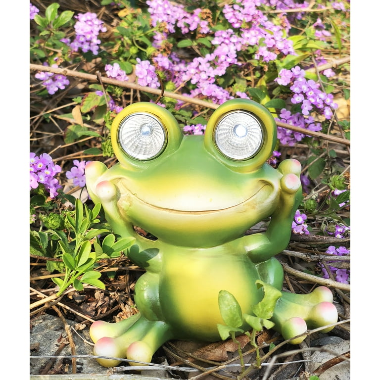 Solar Powered Frog Outdoor LED Garden Light Decor (Hear - NO)