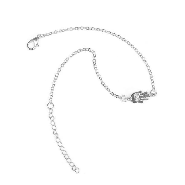 Guardurnaity Tobilleras Oro Plata Mal de ojo Joyas Cadenas para pies Estilo simple Accesorio de moda Pulseras de tobillo para mujeres Fiesta Bodas Ropa, zapatos y accesorios Miscelánea plata Guardurnaity AP009825-02