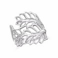 thumbnail image 1 of .925 Sterling Silver Cut Out Leaves Women's Ring, 1 of 1