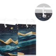 thumbnail image 5 of Yayeee Shower Curtain with Hooks 72"x72" Waterproof Fabric Bathroom Hanging Decor, Dark Mountains, 5 of 5