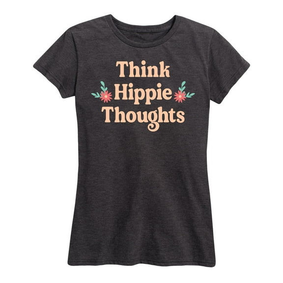 Instant Message - Think Hippie Thoughts - Women's Short Sleeve Graphic T-Shirt