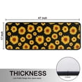 thumbnail image 5 of Kitchen Rugs Sets Of 2,Black Small Sunflower Pattern Anti Fatigue Kitchen Mat Rugs Non Slip Washable,Decorative Kitchen Floor Mats for Kitchen,Sink,Laundry,17"x47"+17"x47", 5 of 5