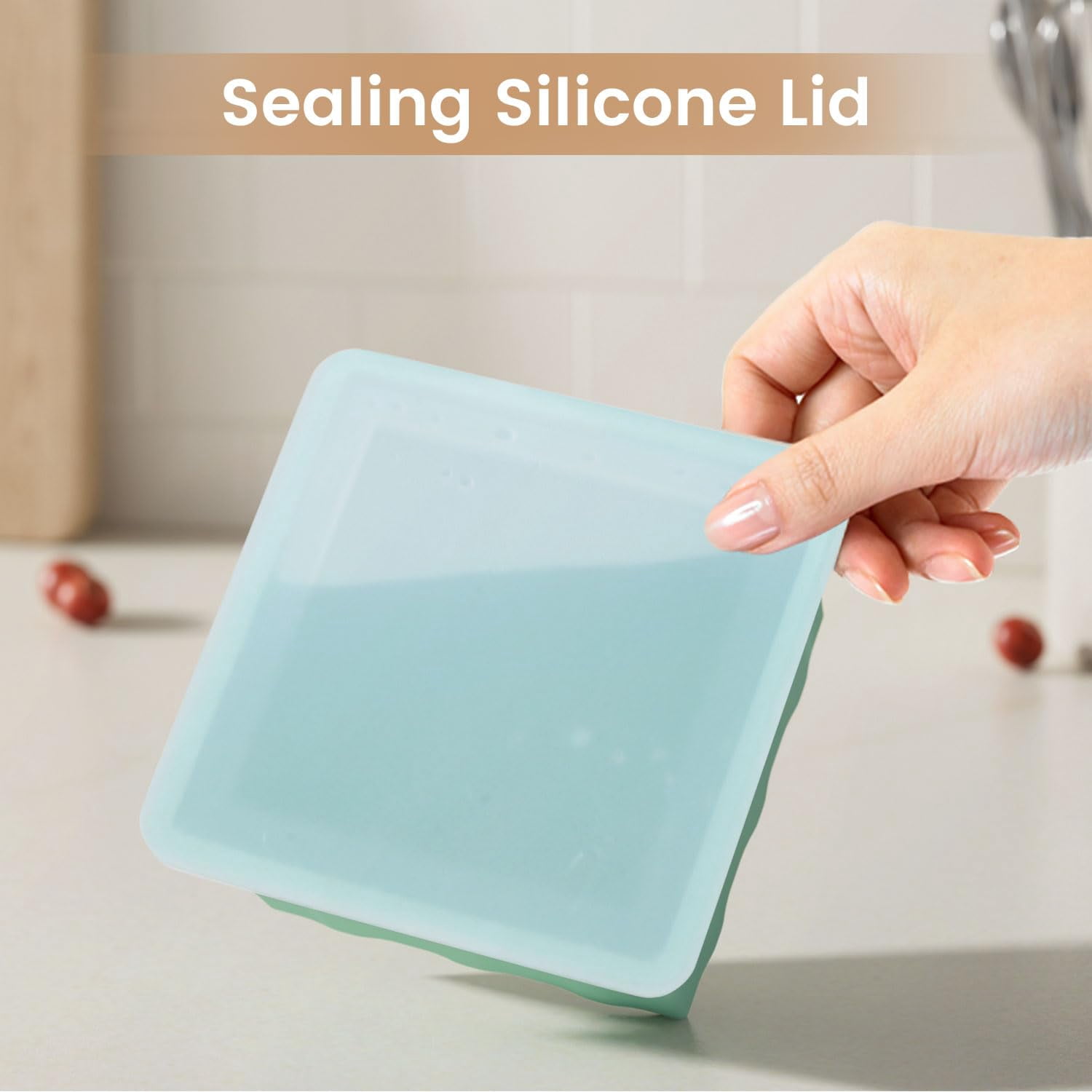 Silicone Freezer Tray For Soup Ice Cubes: 2-cup Freezing Trays With Lid Meal Prep - 4pack Silicon Portion Freeze Make Stock Souped Cube