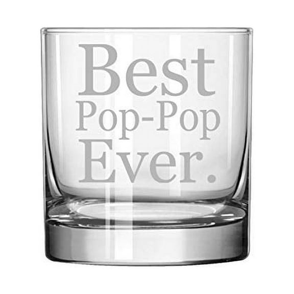 11 oz Rocks Whiskey Highball Glass Best Pop-Pop Ever