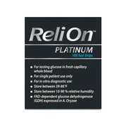 ReliOn Platinum Blood Glucose Test Strips, 100 Count – Diabetes Test Strips, for ReliOn Platinum Meters