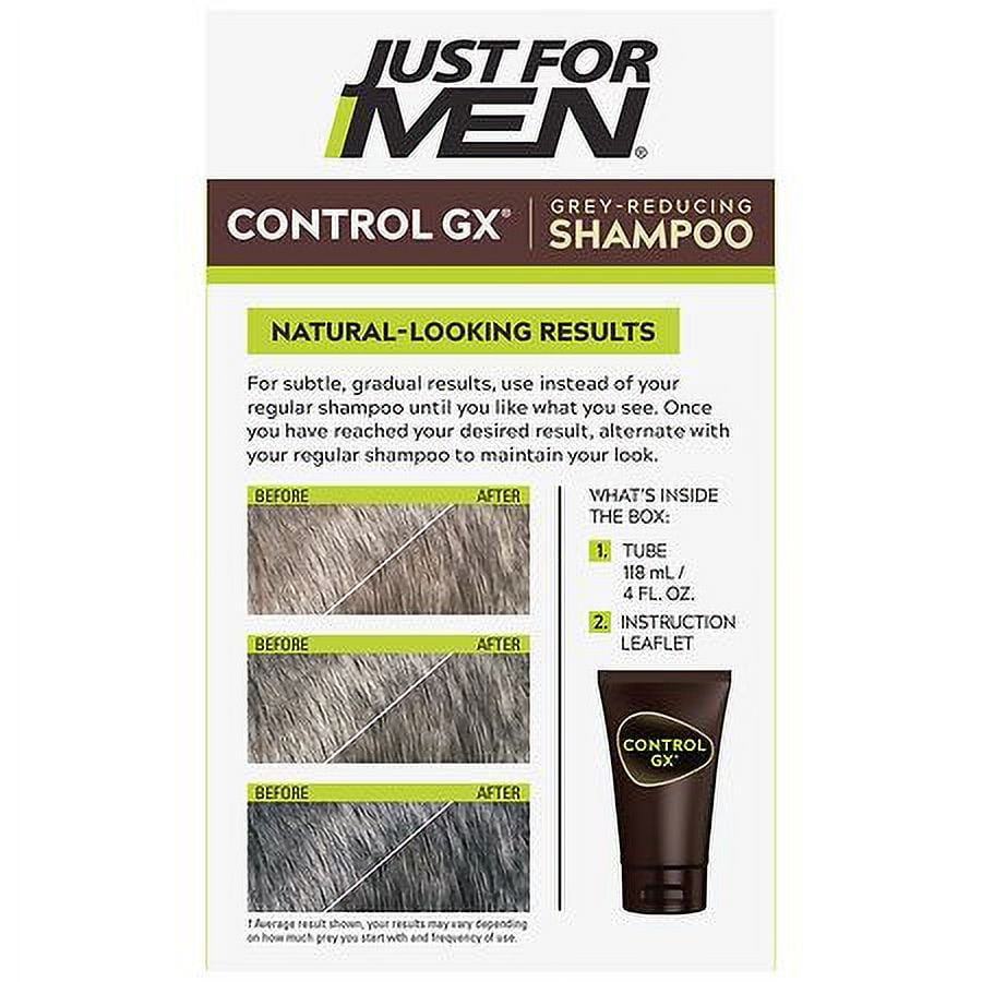 Just For Men ControlGX Grey Reducing Shampoo 4.0 fl oz Pack of 2