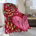 thumbnail image 7 of Fmlxio Gift Blanket, Valentines Day Throw Blanket Gifts for Mom, Wife, Red Pattern Blanket for Couch Sofa or Bed Flash Deals, 7 of 7
