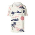 thumbnail image 4 of Hvot&aat Women's Hawaiian Short Sleeve Shirts Floral Tropical Print Button Down Tops Oversize Cool Blouses, 4 of 4