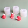 thumbnail image 5 of Type A Sombrero de Navidad aromaterapia yeso molde de resina epoxi vela jabón molde de silicona, 5 of 5