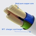 thumbnail image 5 of LEFXMOPHY Cable de alimentación para VTech VM901 VM919HD VM919-2HD VM819 VM819-2 PU Monitor de bebé Unidad de padres de pantalla portátil (no para cámara de unidad de bebé) Reemplazo de cargador blanc, 5 of 5