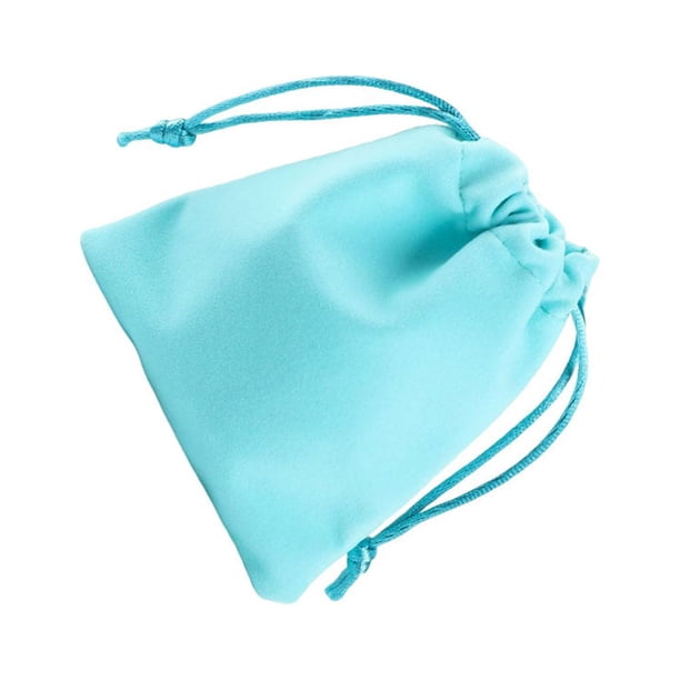 Matsuzay Bolsa con cordón Almacenamiento Arpillera Empaquetado Regalo Corsé Bolsas Saco Joyas Paquete Organizar Dulces Cosméticos Monedas Almacenamiento y organización del hogar Azul Matsuzay HA075283-07