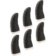 6pcs Anti-Sweat Finger Cots Gaming Thumb Sleeves Phone Game Finger Sleeve Game Controller Finger Cover Touch Screen Cover Thumb Sleeve Gaming Touch Screen Finger Cot Ultra Thin