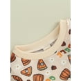 thumbnail image 3 of Bmnmsl Baby Thanksgiving Clothes Sweatshirts Rompers Turkey Letter Pumpkin Pie Long Sleeve Toddler Fall Clothes, 3 of 6