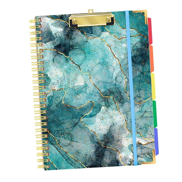 Carpeta del portapapeles del folio del portapapeles en espiral con el organizador de la cartera del portapapeles del almacenamiento