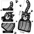 thumbnail image 2 of 1 pala negra para arena para gatos, pala para mascotas, herramienta de limpieza para perros y gatos JM, 2 of 5