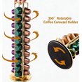 thumbnail image 3 of Soporte para cápsulas de café compatible con cápsulas originales de Nespresso para 40 cápsulas (dorado), 3 of 4