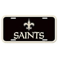 thumbnail image 1 of Placa de matrícula de los New Orleans Saints de la NFL de WinCraft, color del equipo, una talla, 1 of 2