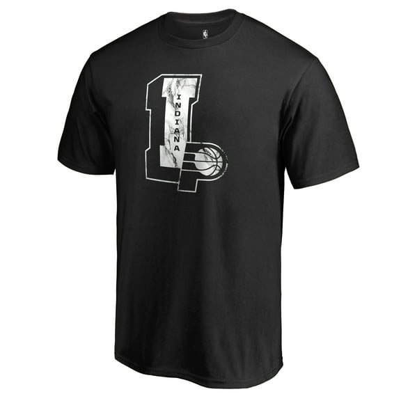 Men's Black Indiana Pacers Letterman T-Shirt