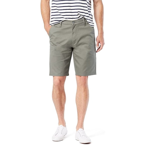 Signature by Levi Strauss & Co. Gold Label Men's Casual Chino 10.5" Shorts, Silver Skies, 30W