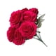 thumbnail image 5 of Ramo de flores de rosas artificiales de 12 cabezas Simulación Decoración floral Tela de oficina en casa Flor falsa Yuarrent HA8251-00B, 5 of 6